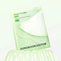 SUNGBOON EDITOR Green Tomato NMN Pore Lifting Ampoule Mask 1pc