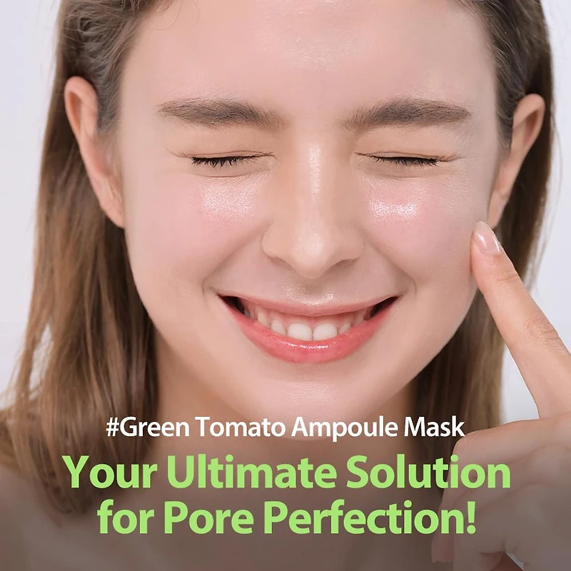 SUNGBOON EDITOR Green Tomato NMN Pore Lifting Ampoule Mask 1pc