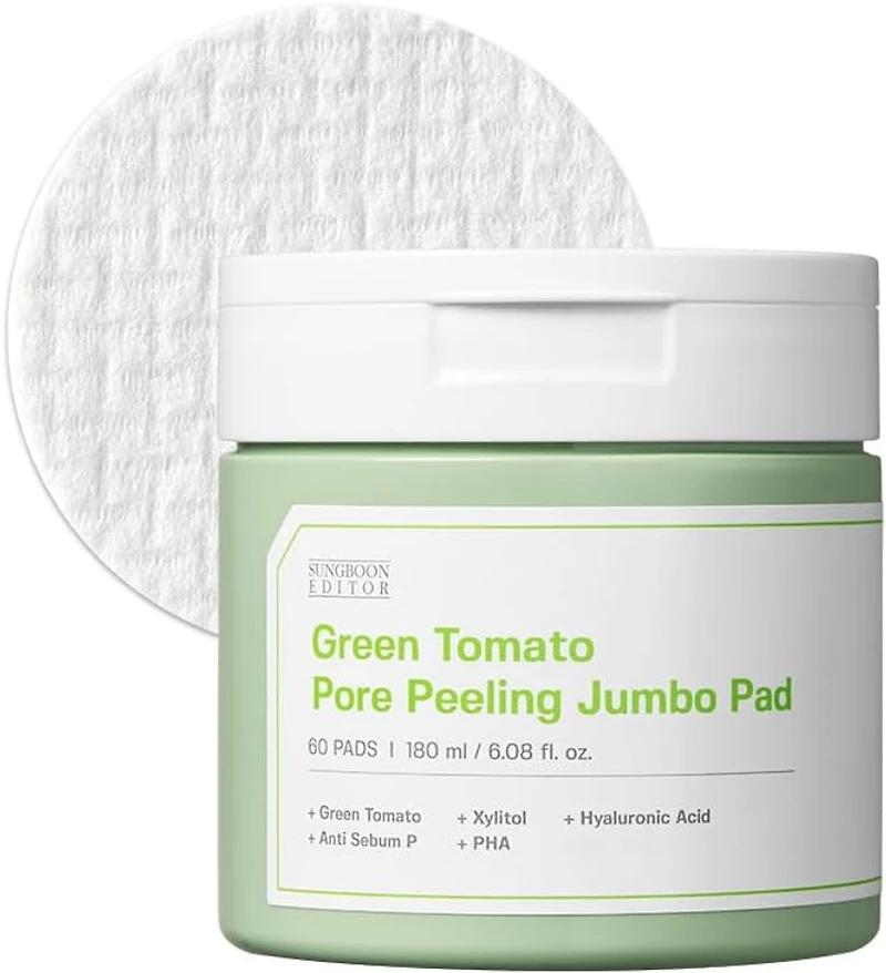 Sungboon Editor Green Tomato Pore Peeling Jumbo Pad 60pads