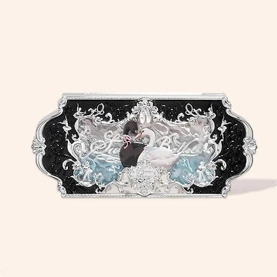 Flower Knows Swan Ballet Series Six Color Eyeshadow 02 Black Swan