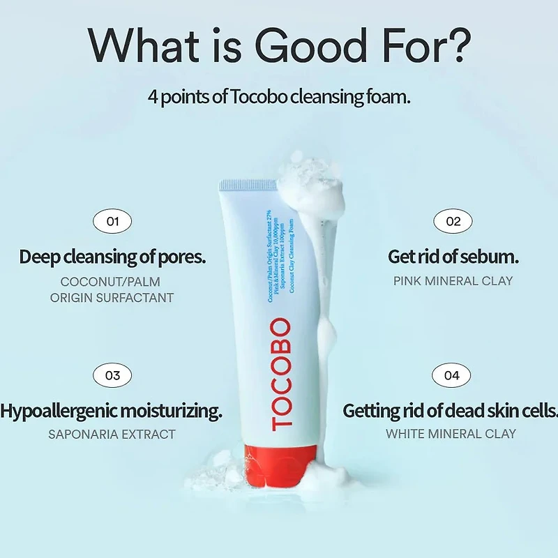 TOCOBO Coconut Clay Cleansing Foam 150ml