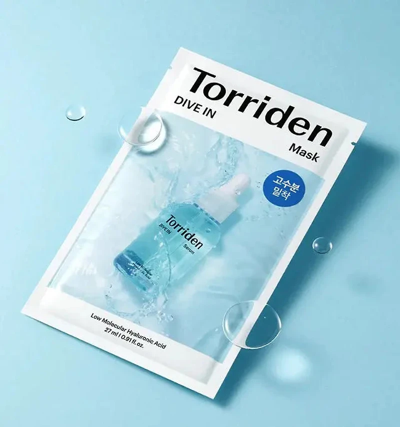 Torriden DIVE-IN Low Molecular Hyaluronic Acid Mask (Box/Sheet)