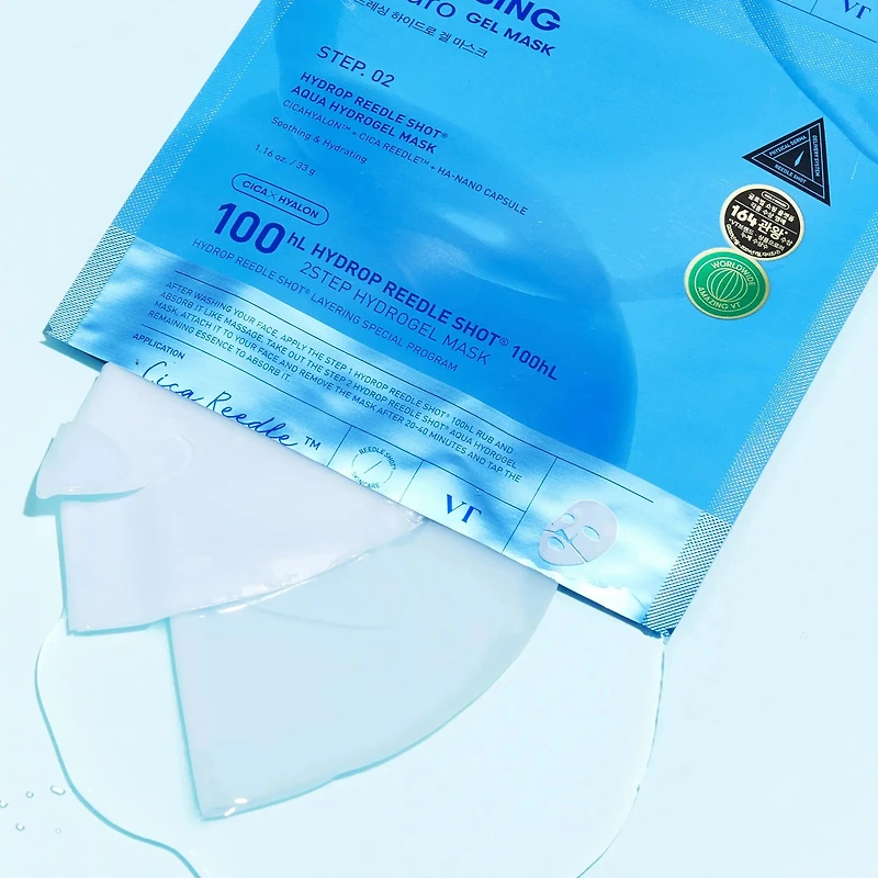 VT Cosmetics Hydrop Reedle Shot 100hL 2 Step Hydrogel Mask