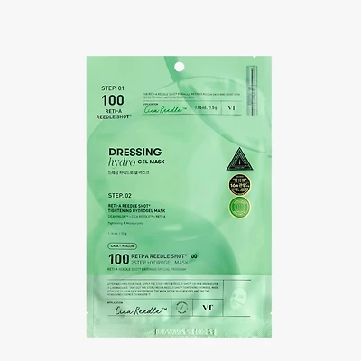VT Cosmetics Reti-A Reedle Shot 100 2 Step Hydrogel Mask