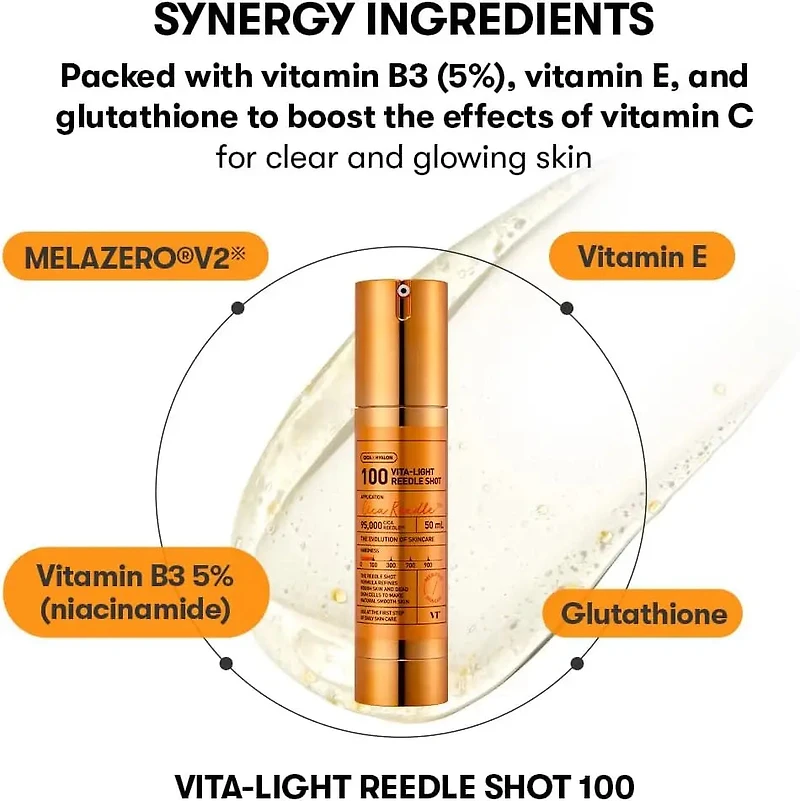 VT Cosmetics Vita Light Reedle Shot 100 Essence 50ml