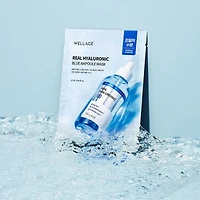 WELLAGE Real Hyaluronic Blue Ampoule Mask (5 sheets)