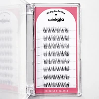 WINKALA Eyelash Book - Reusable & Glue Free (Crystal Manga) 9mm-12mm