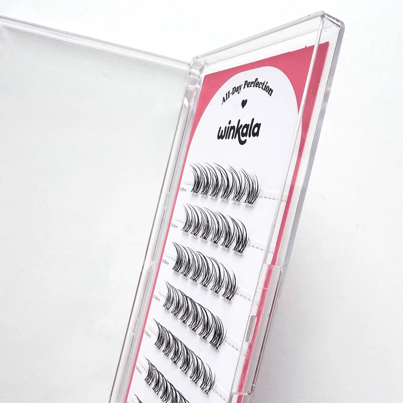 WINKALA Eyelash Book - Reusable & Glue Free (Crystal Manga) 9mm-12mm