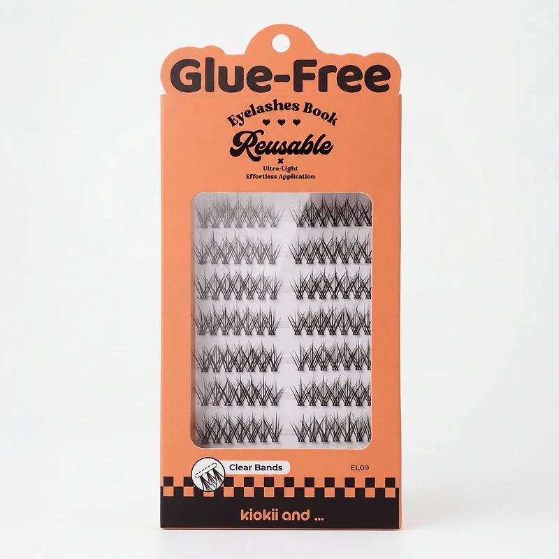 WINKALA Eyelashes Book - Reusable & Glue Free (Curly Natural) 10mm-13mm