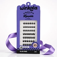 WINKALA Eyelashes Book - Reusable & Glue Free (Lightweight Eye-Enlarging) 10-12mm
