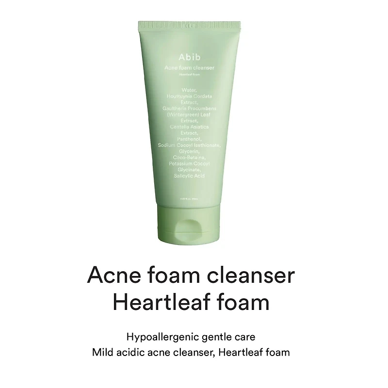 Abib Foam Cleanser Heartleaf (2 Sizes)