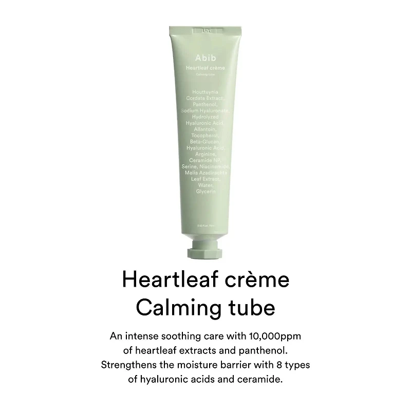Abib Heartleaf Cream Calming Tube 75ml