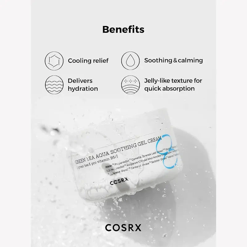 COSRX Hydrium Green Tea Aqua Soothing Gel Cream 50ml