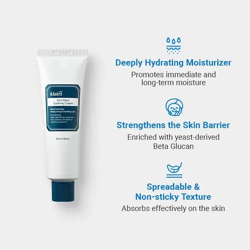 Klairs Rich Moist Soothing Cream 80ml