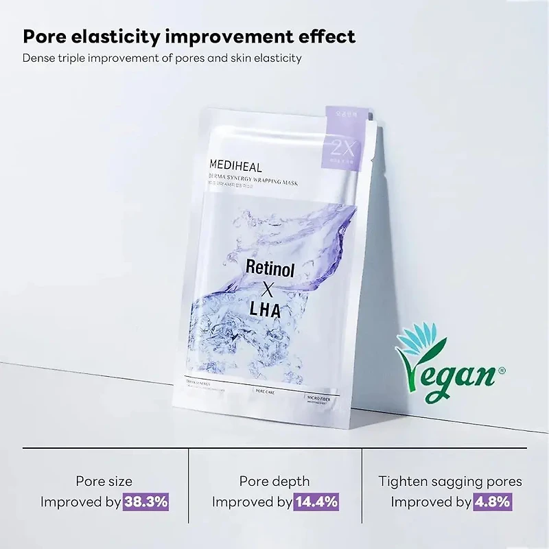 MEDIHEAL Derma Synergy Wrapping Mask Pore 10pcs