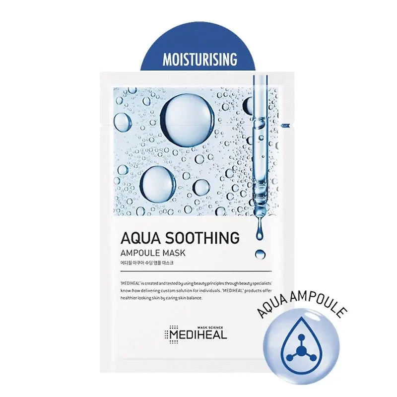 MEDIHEAL Aqua Soothing Ampoule Mask 10pcs