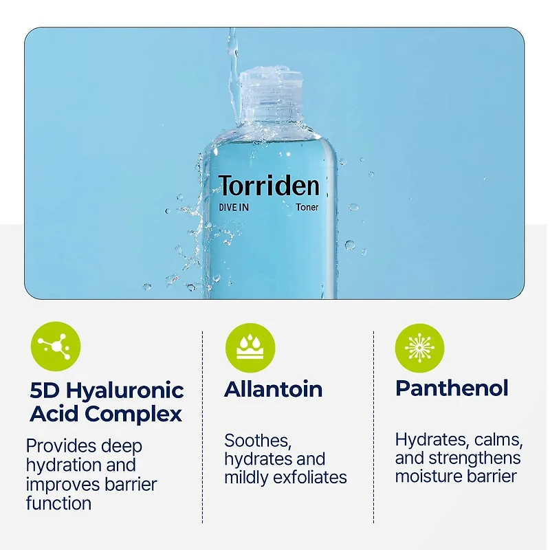 Torriden DIVE-IN Low Molecule Hyaluronic Acid Toner 300ml