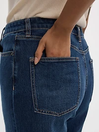 Pull côtelé à manches courtes et col rond