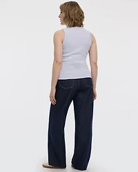 Ribbed Crew-Neck Tank - R Essentials