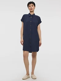 Short-Sleeve Shirt Dress