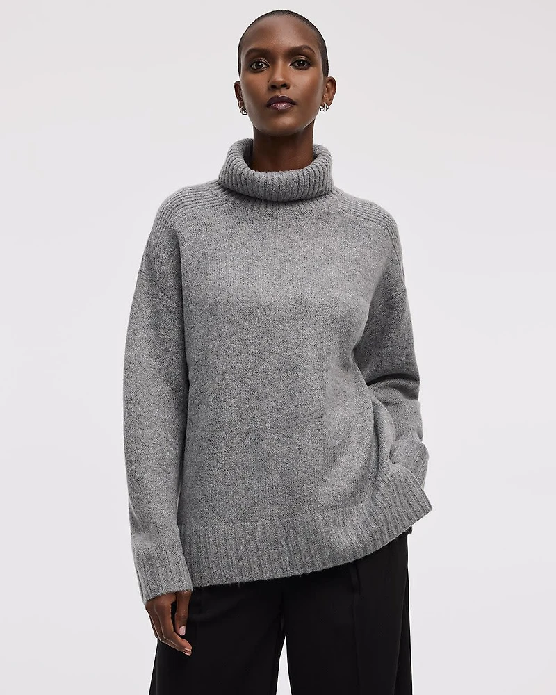 Long-Sleeve Turtleneck Pullover