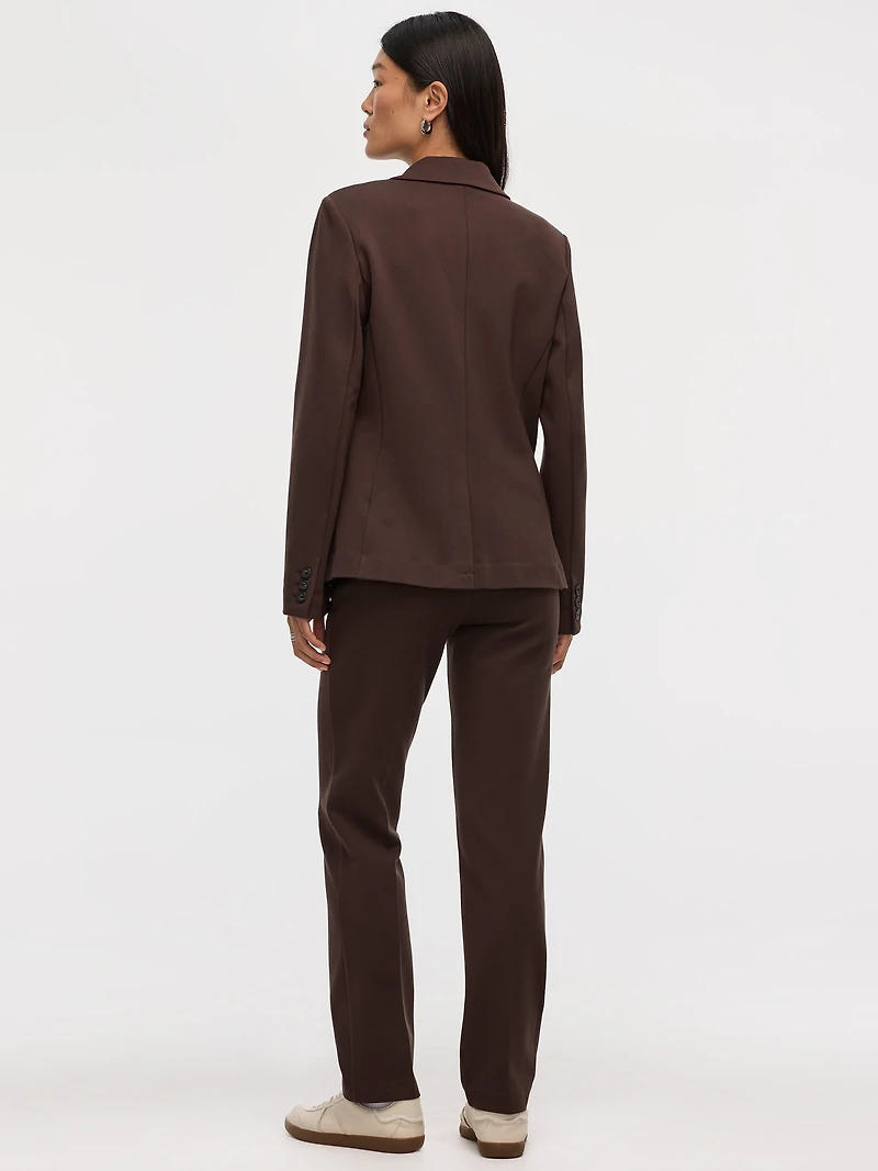 Veston ajusté en tricot à un bouton - Le Stretch Moderne (MD)