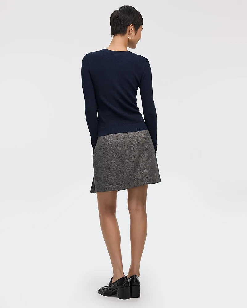 Long-Sleeve Crew-Neck Sweater