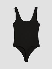 Sleeveless Scoop-Neck Bodysuit