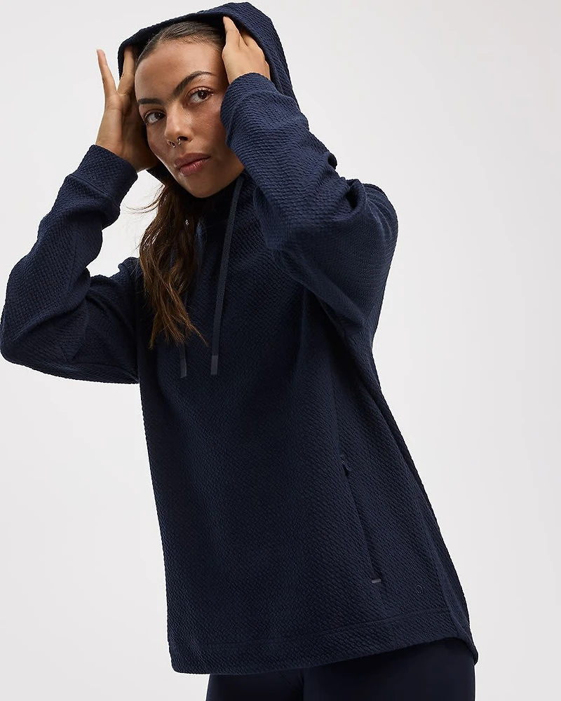 Tunique à capuchon en jacquard - Hyba