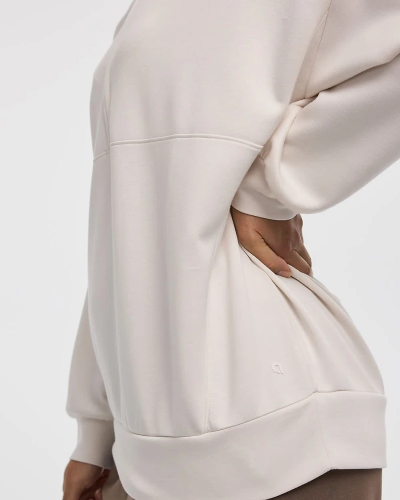 Half-Zip Mock-Neck Pullover - HYLUX Hyba