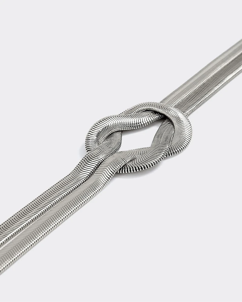 Chain Belt with Knot