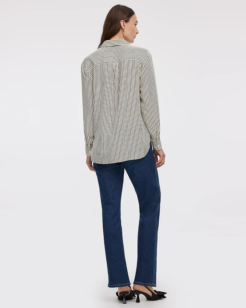 Long-Sleeve Buttoned-Down Blouse