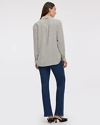 Long-Sleeve Buttoned-Down Blouse