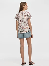 T-shirt à manches courtes et col rond