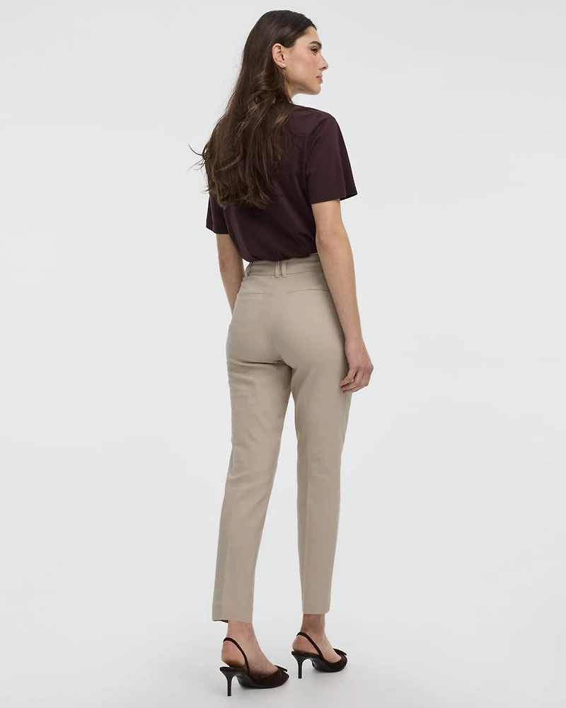 Slim-Leg High-Rise Ankle Pant - The Iconic (R)