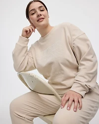 Long-Sleeve Crew-Neck Polar Fleece Sweater - Hyba