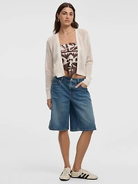 Boléro ajusté à manches longues