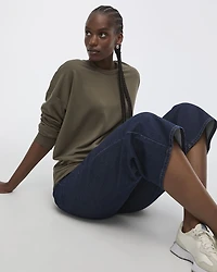 Long-Sleeve Crew-Neck Sweatshirt - R Essentials