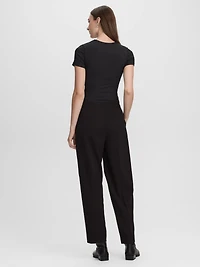 Mid-Rise Barrel Pants - The Timeless