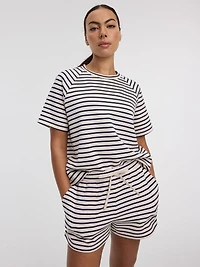 T-shirt rayé à manches courtes - HYLUX Hyba