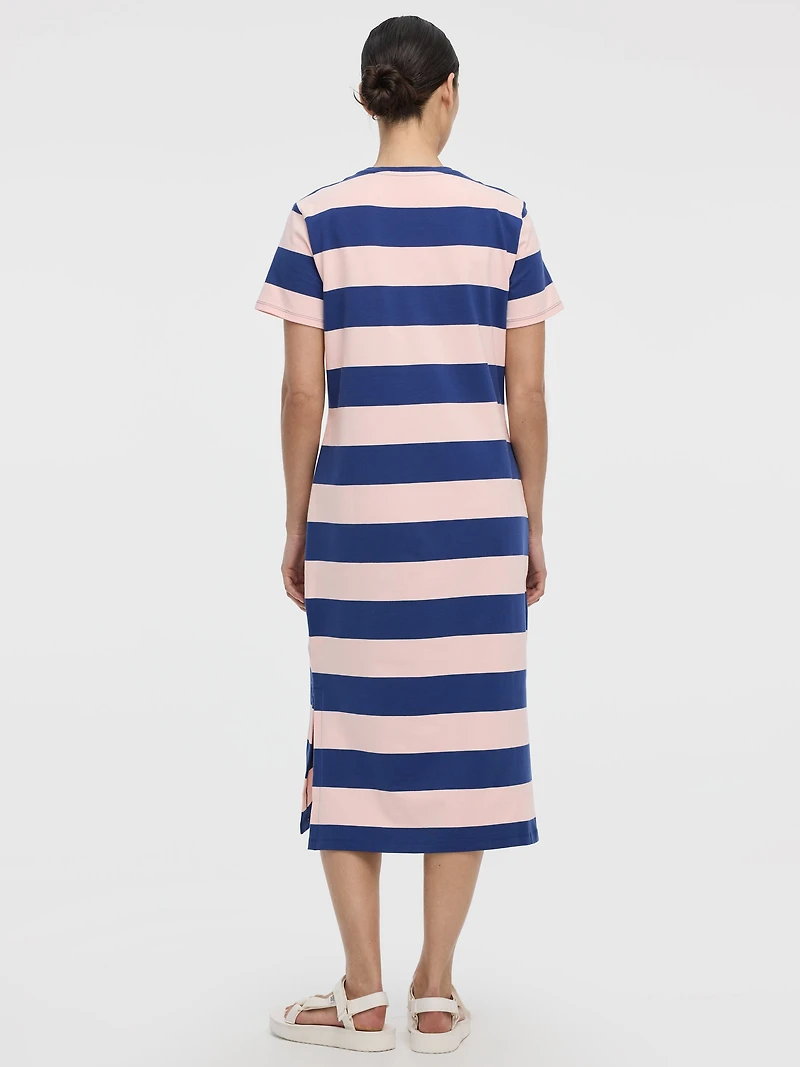 Striped T-Shirt Dress - Hyba