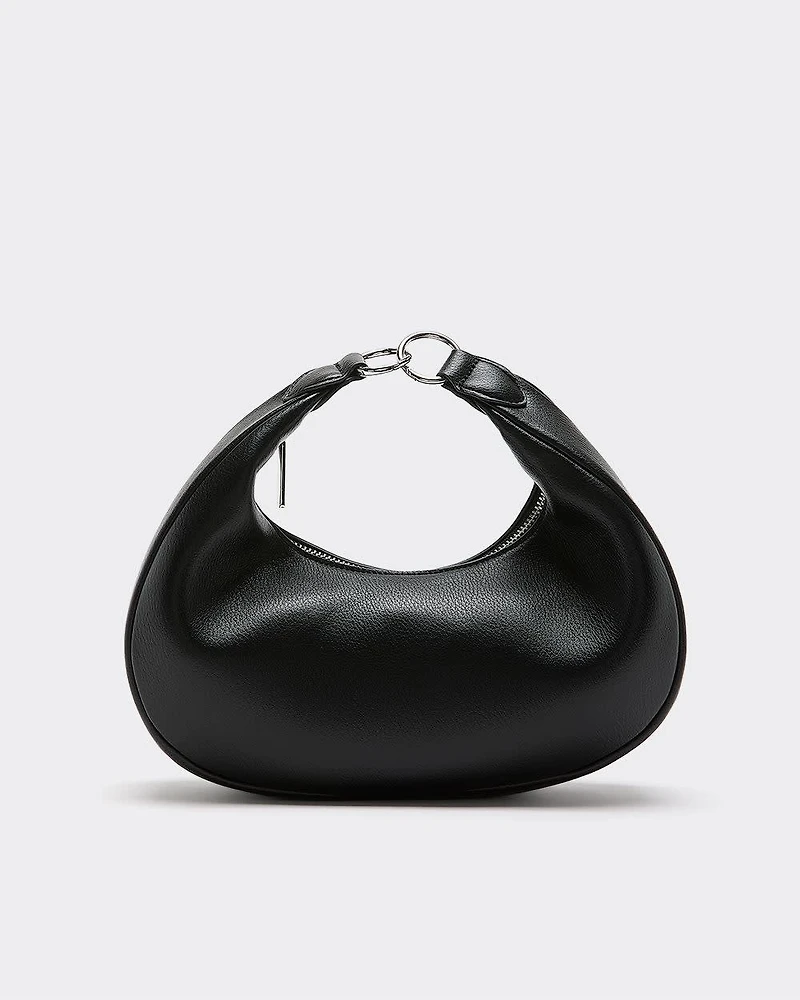 Half-Moon Bag with Studded Strap