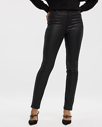 Skinny-Leg High-Rise Coated Jeans - The Signature (R)