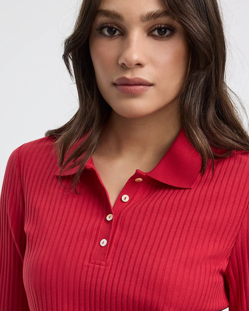 Polo à manches longues