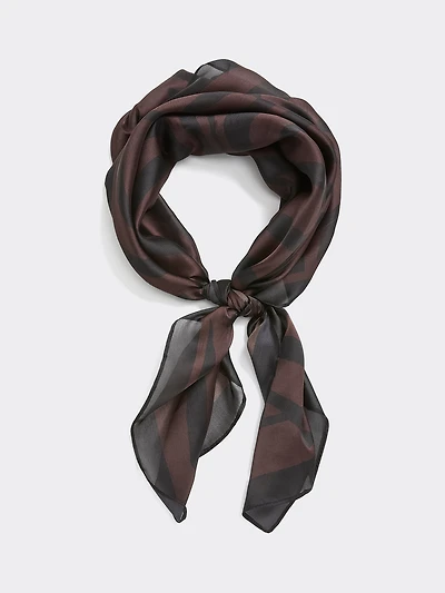 Zebra-Print Square Scarf