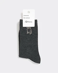 Bas classiques avec carlin à l'ourlet