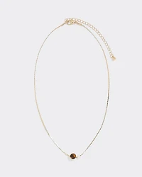 Delicate Necklace with Stone and Pearl