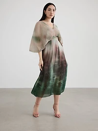 Robe maxi à col V