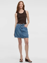 Jupe courte en denim