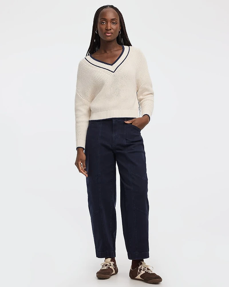 High-Rise Barrel Utility Pant